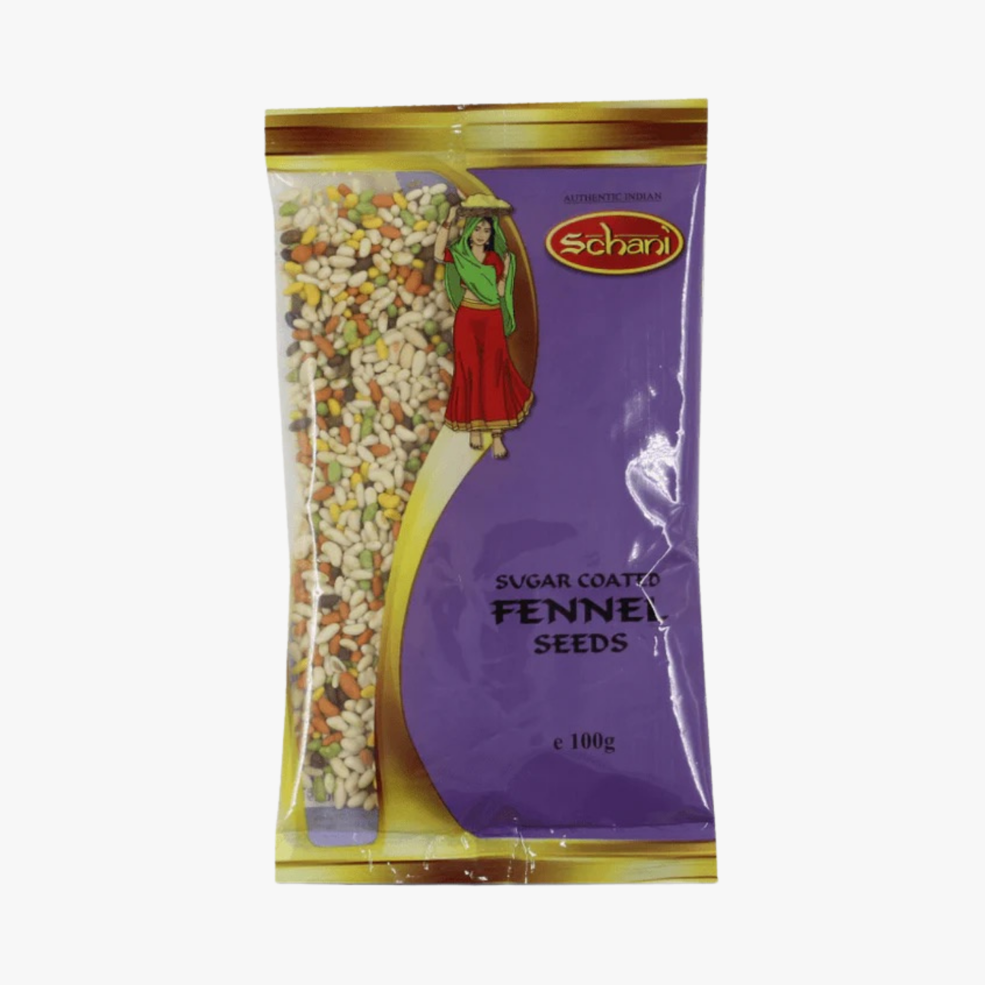 Schani Sugar Coated Fennel Seeds - 100gm