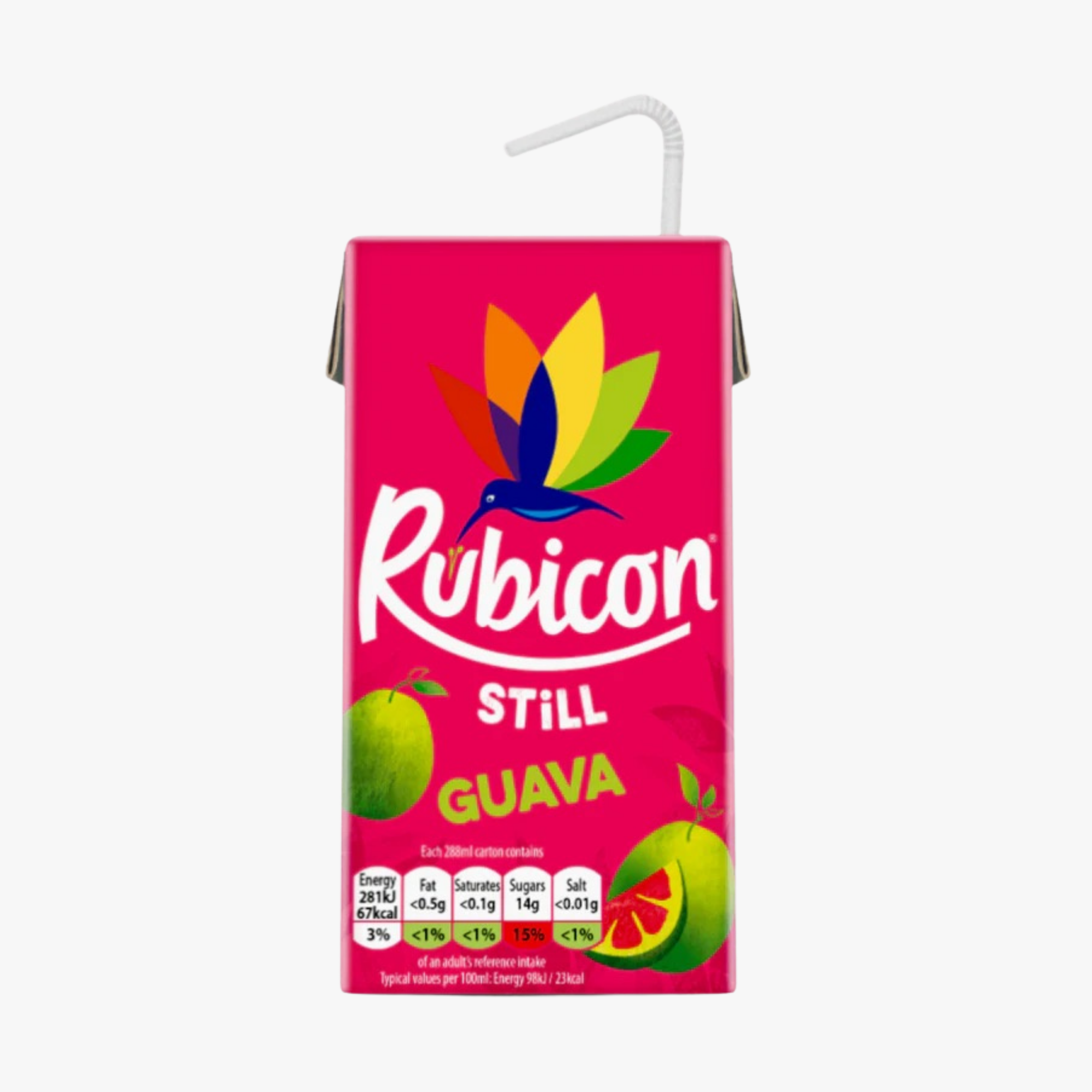 Rubicon Guava Juice Drink Half Sugar - 288 ml