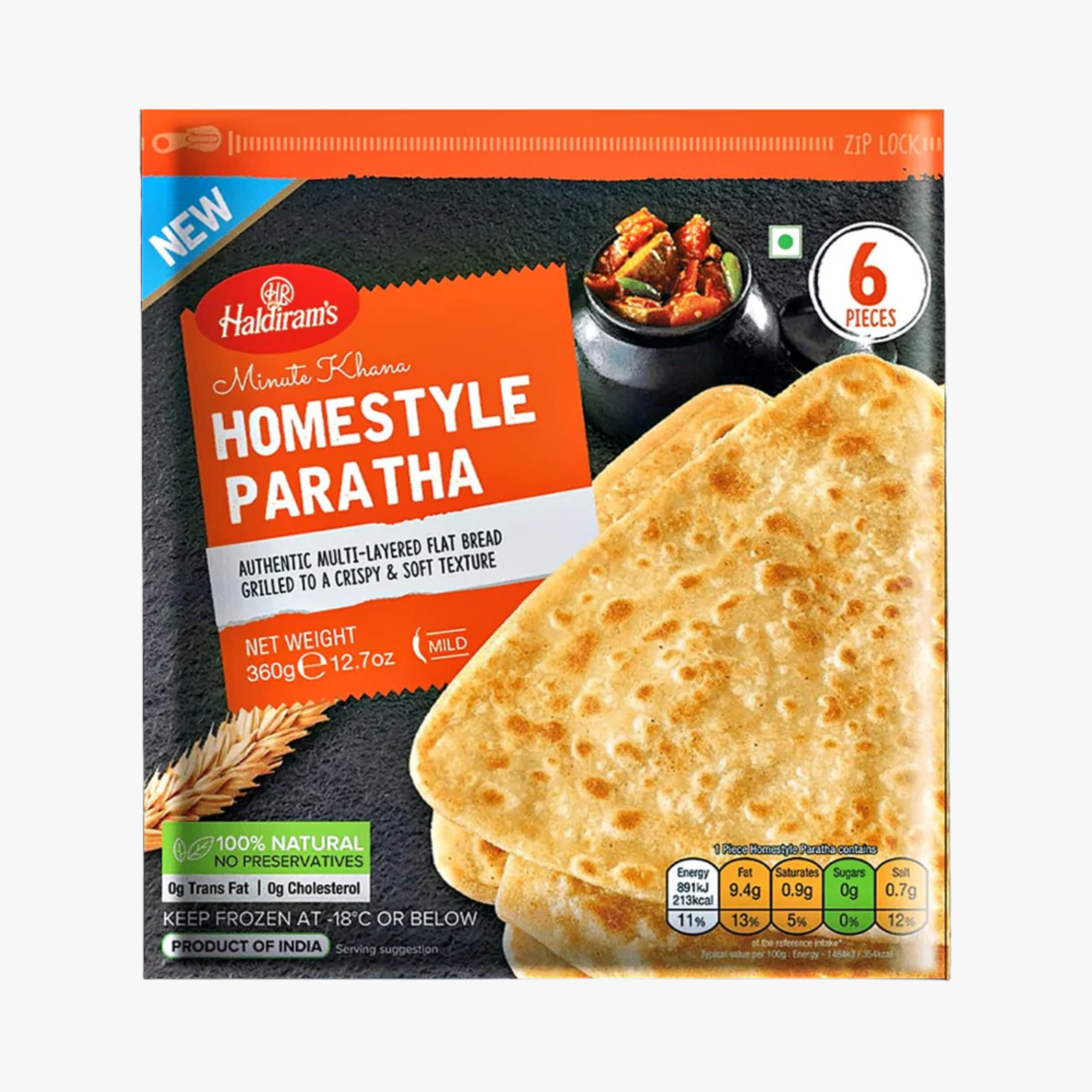 Haldiram Froz Homestyle Paratha - 360 gm
