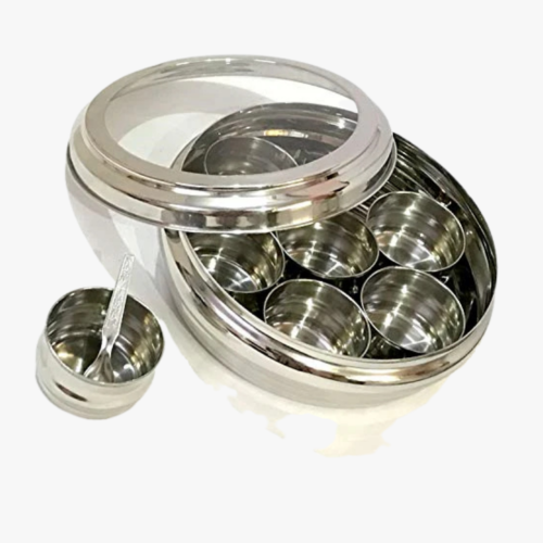 Steel Masala Dabba See Through - 11 Inch